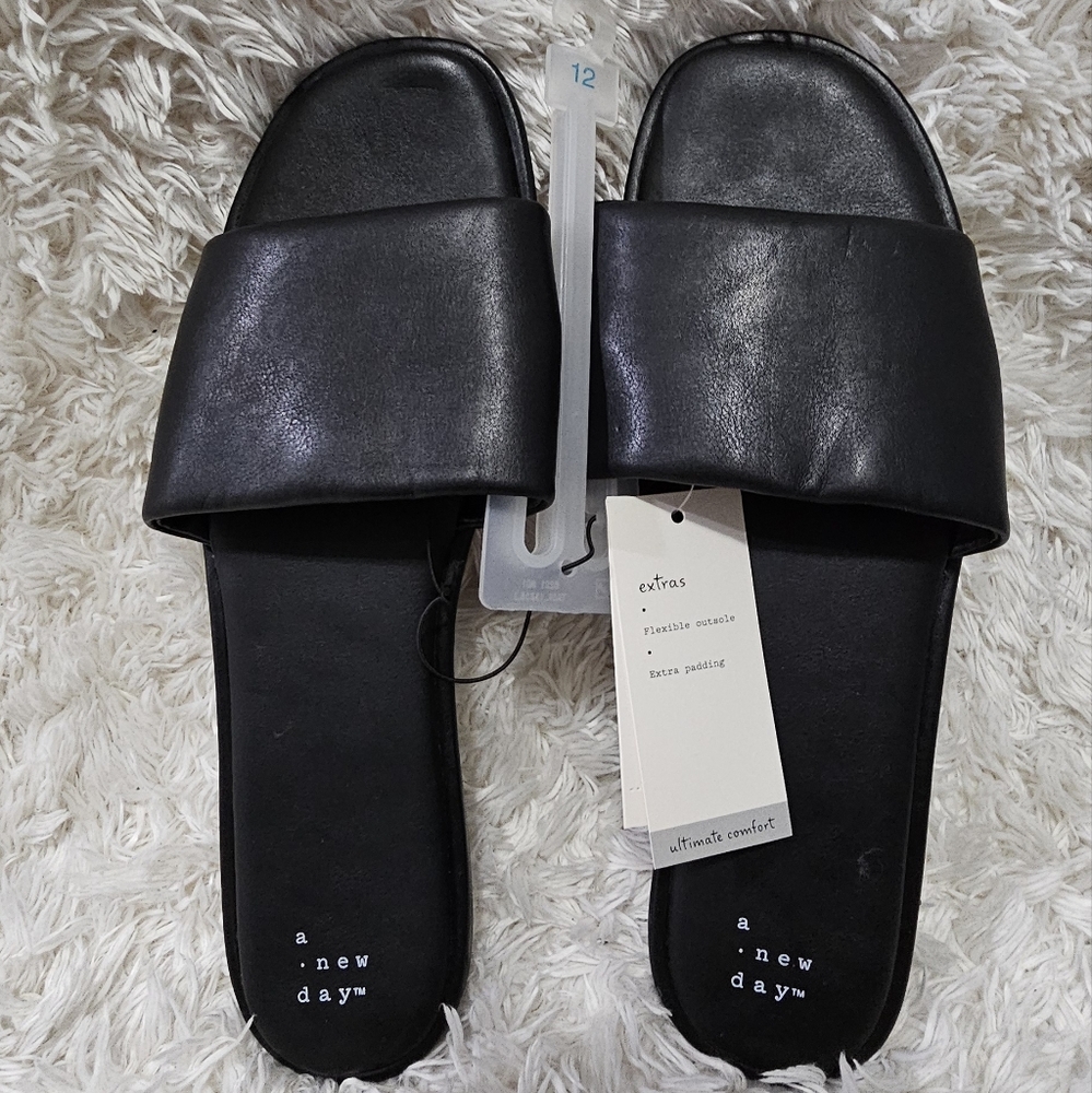 A New Day Black Comfort Slippers